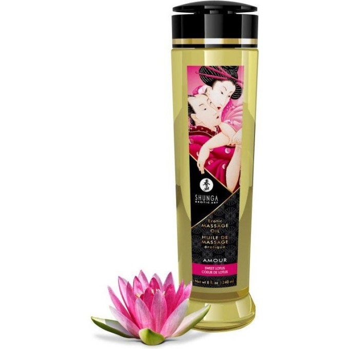 Масло массажное для тела SHUNGA SWEET LOTUS (СЛАДКИЙ ЛОТОС) 1223 SG